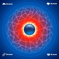abstract background social network infographic concept illustration vector