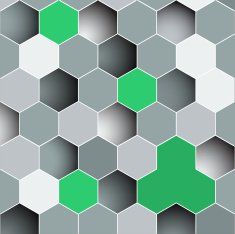 Background made of colorful hexagons