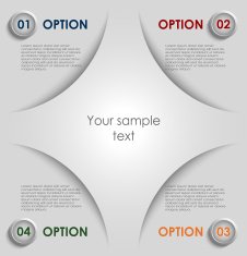 Modern colored options progress background