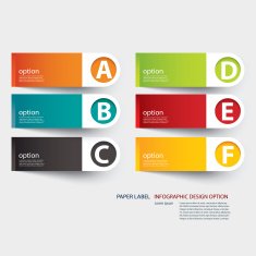 infographic label tab template N3