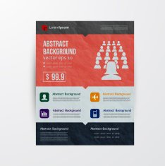 Vector flat design background and color N6