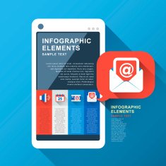 abstract smart phone infographics