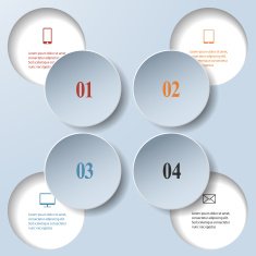 Abstract paper infographics Internal and external data concept