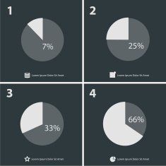 Flat infographics template
