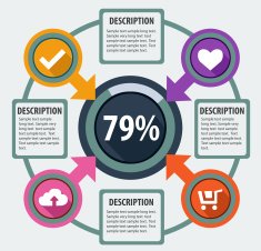 Modern infographics options N5