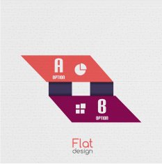 Colorful business ribbon stripes infographic N5
