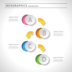 Business infographics elements Modern design template Graphic layout