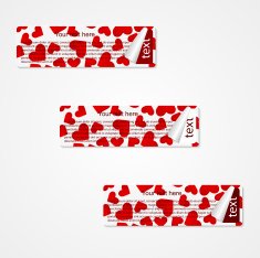 Abstract paper sticker Vector illustration