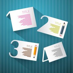 Vector Progress Steps for Tutorial Infographics