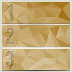 Vector infographic enumerated modern presentation banner set N4