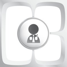 3D geometrical speech bubble vector message icon background N7