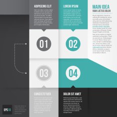 Vector infographics abstract banner template design N40