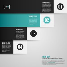 Vector infographics abstract banner template design N50