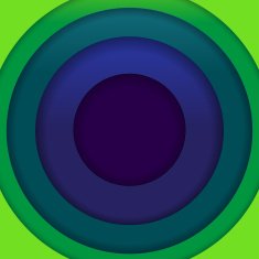 Abstract blue and green paper circles background