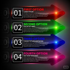 Abstract infographics banner design N17