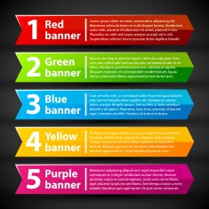 Abstract infographics banner design N21
