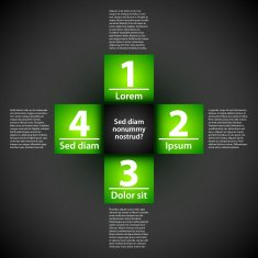 Abstract infographics banner design N23