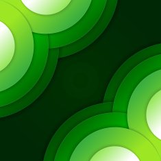Abstract green paper circles vector background N5