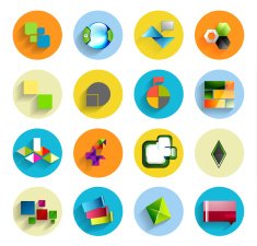 Infographic in colorful circles