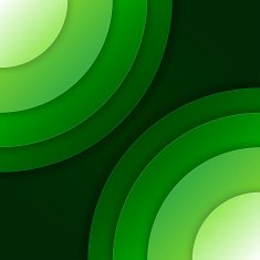Abstract green paper circles vector background N6