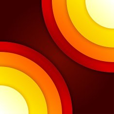 Abstract red and orange circles vector background N2