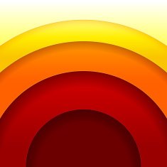 Abstract red and orange circles vector background N3