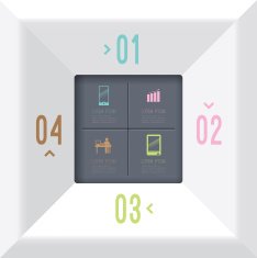 Infographics vector design template N306