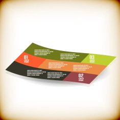 Vintage ribbon design template N2