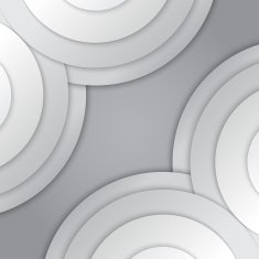 Abstract grey paper circles vector background N7