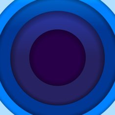 Abstract blue paper circles background N4