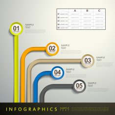 abstract 3d paper infographics N75