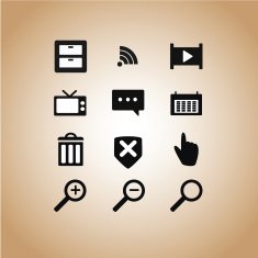 Icons website Vector illustration N2