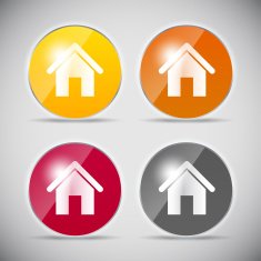 Shine glossy computer icon vector illustration N14