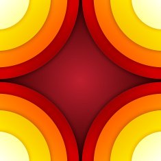 Abstract red and orange circles vector background N8