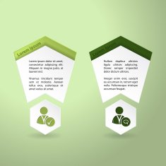 Infographics with social network icons