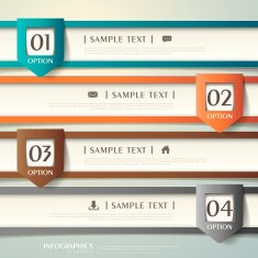 abstract 3d paper infographics N77