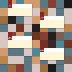 Vector abstract squares infographic template