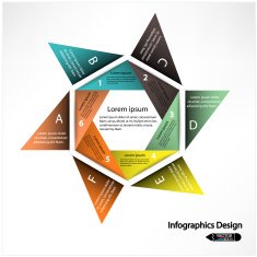 Modern colorful infographics options banner N10