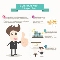 business man Infographic concept