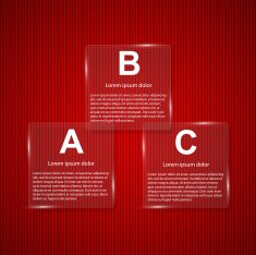 Glass infographic design on a colorful background N2
