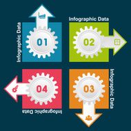 Creative gears Info-graphics options banner N28