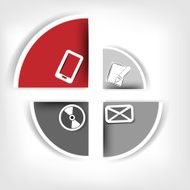 Blank for text with infographic elements N3