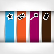 Blank for text with infographic elements N4