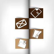 Blank for text with infographic elements N6
