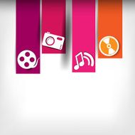 Blank for text with infographic elements N7