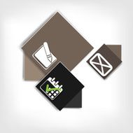 Blank with infographic elements N9