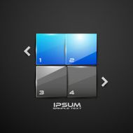 Square infographic design