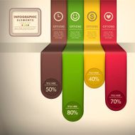 vector abstract 3d paper infographics N57