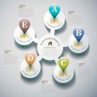 vector abstract 3d infographics N2
