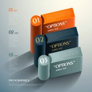 vector abstract 3d cube infographics N5